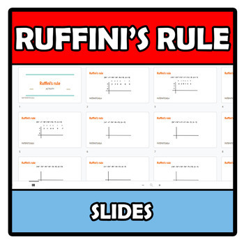 Preview of Slides - Ruffini's rule - Método de Ruffini