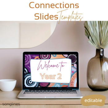 Preview of Slides Templates | 'Connections' | Aboriginal Indigenous artwork