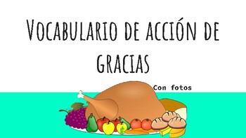 Preview of Slides Thanksgiving Taboo - Vocabulario de Acción de Gracias con Taboo