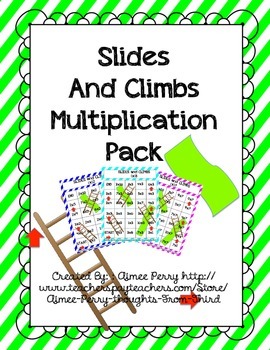 Slides and Climbs-Multiplication Pack by Aimee Perry-Thoughts From Third