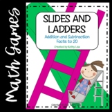 Slides and Ladders: Addition & Subtraction Facts to 20 | D