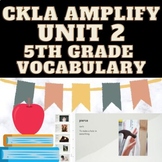 Slides for 5th Grade Unit 2 Vocabulary Amplify CKLA Compan