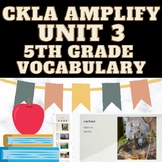 Slides for 5th Grade Unit 3 Vocabulary Amplify CKLA Compan