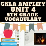 Slides for 5th Grade Unit 4 Vocabulary Amplify CKLA Compan