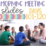 Slides for Morning Meeting 4th Grade, 3rd Grade, 5th Grade