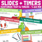 Slides Timers for PowerPoint - Editable Templates