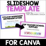 Slideshow Canva Template for Workshops and Presentations -