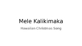 Slideshow Mele Kalikimaka Lyrics
