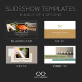 Slideshow Templates: Bundle of 4 Designs
