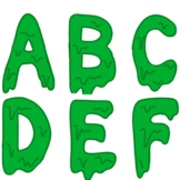 Slime Alphabet Letters Clipart - Personal Use