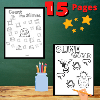 The Amazing World Of Slime Coloring Book: 25 Popular Slimes