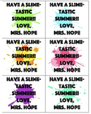 Slime - End of Year Gift Tags
