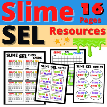 Slime Coloring Pages Activity SEL Resource No Prep