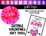 Slime Valentines Gift Tag Editable
