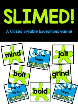 Preview of Slimed! Closed Syllable Exceptions Game (ind, ild, old, olt, ost)