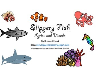 Preview of Slippery Fish Interactive Book