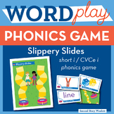 Slippery Slides Short I / CVCe I Phonics Game - Words Thei