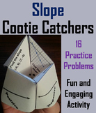 Finding Slope Activity (Intercept Form) Algebra Cootie Cat