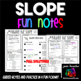 Finding the Slope 4 Ways FUN Notes Doodle Pages