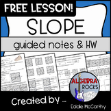 Slope Guided Notes and Homework - FREE