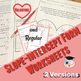 Slope Intercept Form Worksheets