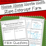 Slope-Intercept Form: Home Alone Movie Math
