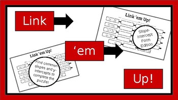 Preview of Slope-Intercept Form: Link 'em Up!