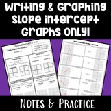 Slope Intercept Form Notes & Practice - Graphs Only