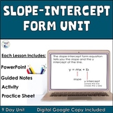 Slope-Intercept Form Graphing and Writing Linear Equations
