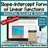 Slope Intercept Form Activity Digital Escape Room Linear F