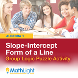 Slope-Intercept Form of a Line Group Practice Activity + L