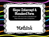 Slope-Intercept and Standard Form of Equations