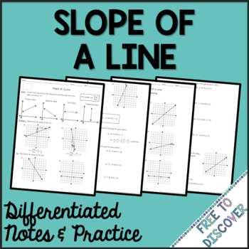 Preview of Slope Notes and Practice