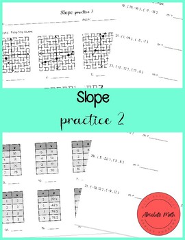 math slope worksheet
