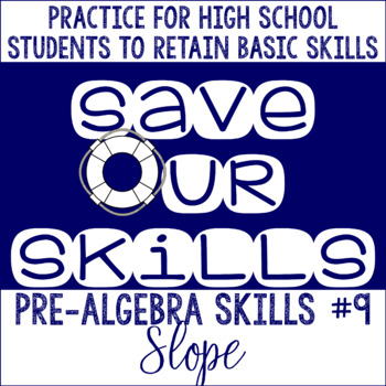 Preview of Slope Practice Worksheet SOS (Save Our Skills)