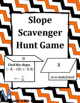 Preview of Slope Scavenger Hunt Game