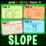 Slope Task Cards Activity - print and digital