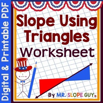 Preview of Finding Slope Using Right Triangles Worksheet