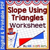 Finding Slope Using Right Triangles Worksheet