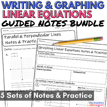 Preview of Slope and Graphing Linear Equations Bundle