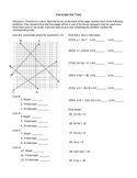 Slope and Intercepts Practice and Christmas Tree Color Sheet