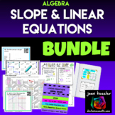 Slope and Linear Equations Bundle of Activities