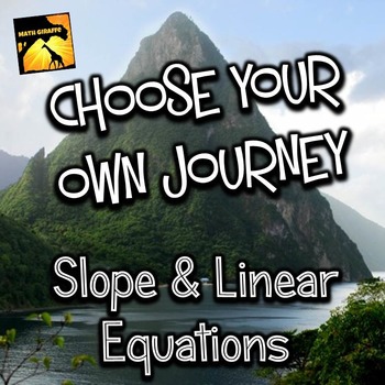 Preview of Slope and Linear Equations: "Choose Your Own Journey" Book