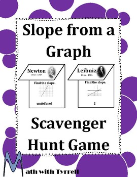 Preview of Slope from a Graph Scavenger Hunt Game