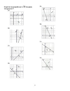 Slope of Parallel and Perpendicular Lines Worksheet by Acris Learning