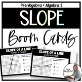 Slope of a Line Given a Graph - Pre Algebra Boom Cards