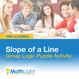 Slope of a Line Group Activity- Logic Puzzle | Good for Di