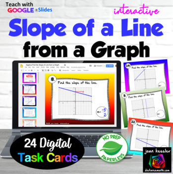 Preview of Slope from a Graph Digital Task Cards