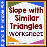 Finding Slope with Similar Triangles Worksheet