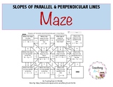Slopes of Parallel & Perpendicular Lines Maze FREEBIE